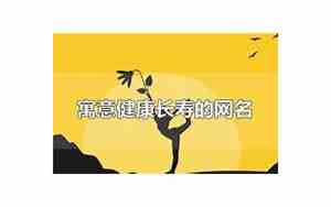 健康的网名