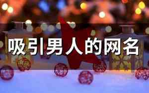 最吸引男人的网名