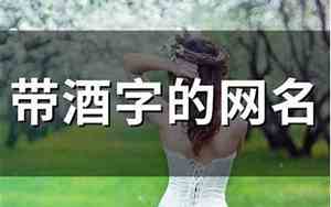 带酒网名