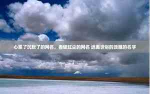 心累了沉默了的网名