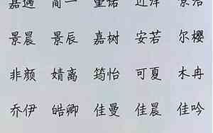 求宝宝好听的名字