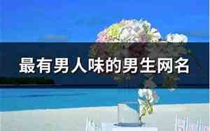 最有男人味的网名