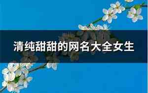 清纯的网名