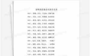 正规劳务公司名字