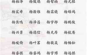 杨楚楚的名字好听吗