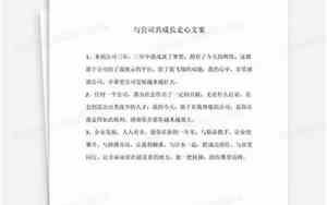 走起名公司文案怎样写