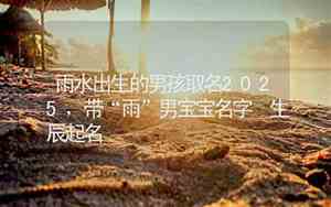 男宝宝带雨名字