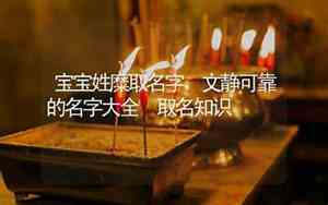 文静宝宝的名字怎么取