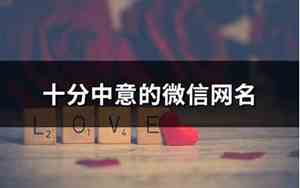 中意网名