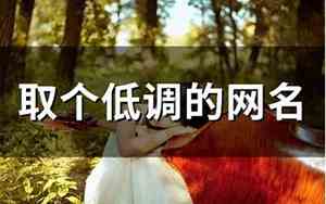 低调网名