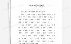 带枫的网名