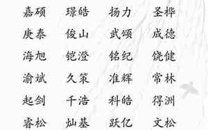 好听有寓意的男孩名