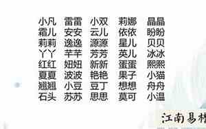 取好听的小名女孩名字