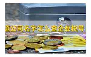 只知道公司名字怎么查