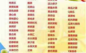 取一店名字好听的名字