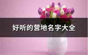 好听的欧式营地名字