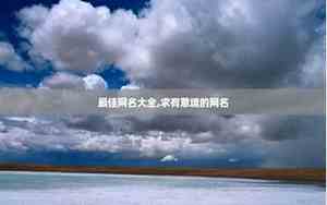 最佳网名大全