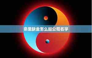 命里缺金公司起名好吗