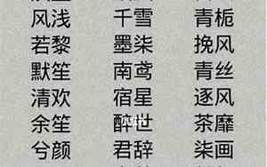 一个字的网名古风