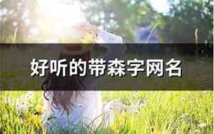 带森字的网名