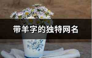 带羊的网名