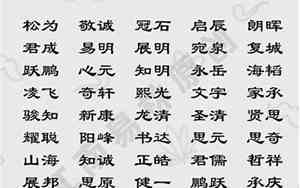 男孩子好听的名字楚辞