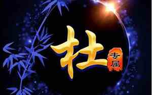 杜姓长大参军的好名字