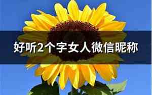 好听的微信昵称女人