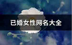 已婚网名