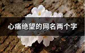 心痛网名