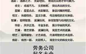 旅游传媒公司起名大全