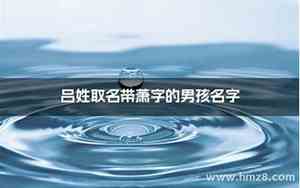 吕姓的好名字