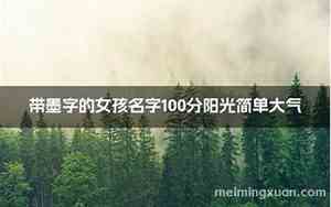 带墨字取宝宝名字