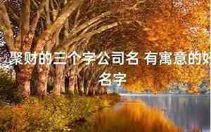 公司名字吉祥名