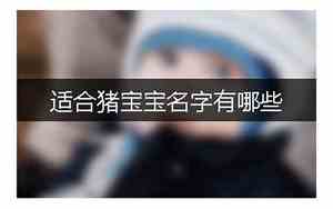 猪宝宝名字有悦