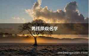 焱字搭配公司名字