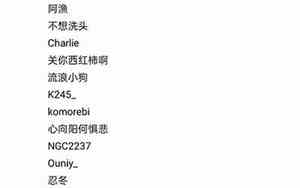 好听又简单的网名