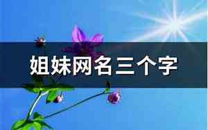 10姐妹网名