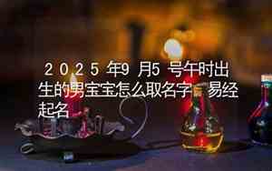 男宝宝午时出生名字