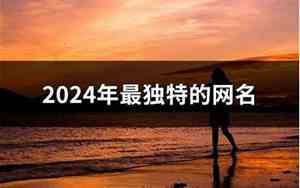 独特的网名