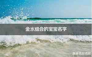 金水宝宝的名字大全