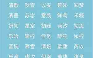 好听的名字图文