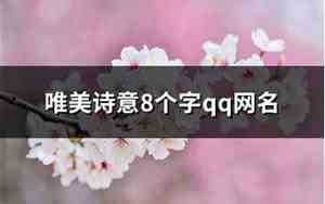 8个字网名