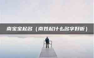 姓南宝宝名字