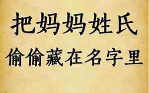 妈妈姓苏宝宝名字